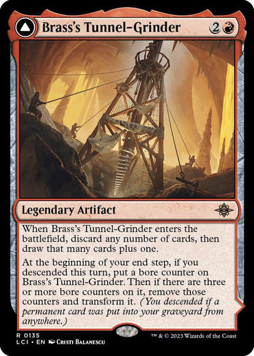 Brass's Tunnel-Grinder // Tecutlan, The Searing Rift [The Lost Caverns of Ixalan]