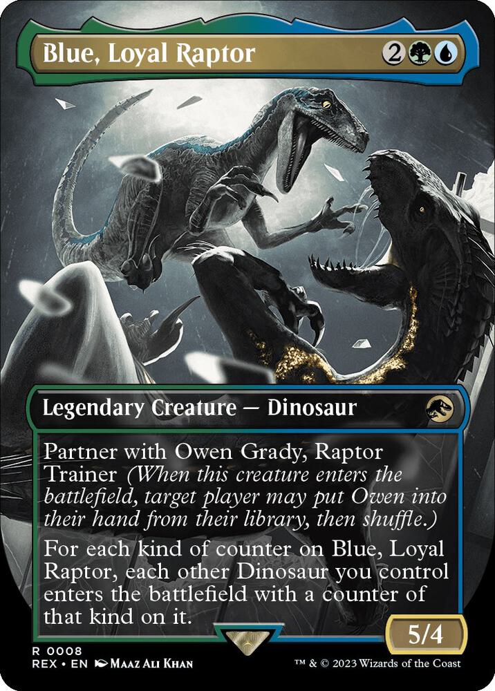 Blue, Loyal Raptor (Borderless) [Jurassic World Collection]