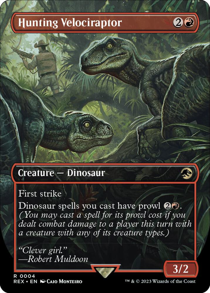 Hunting Velociraptor (Borderless) [Jurassic World Collection]