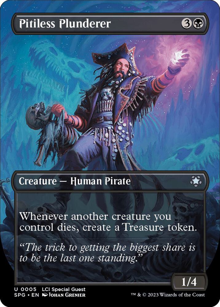 Pitiless Plunderer (Borderless) [The Lost Caverns of Ixalan Special Guests]