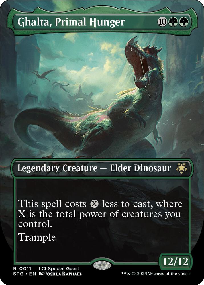 Ghalta, Primal Hunger (Borderless) [The Lost Caverns of Ixalan Special Guests]