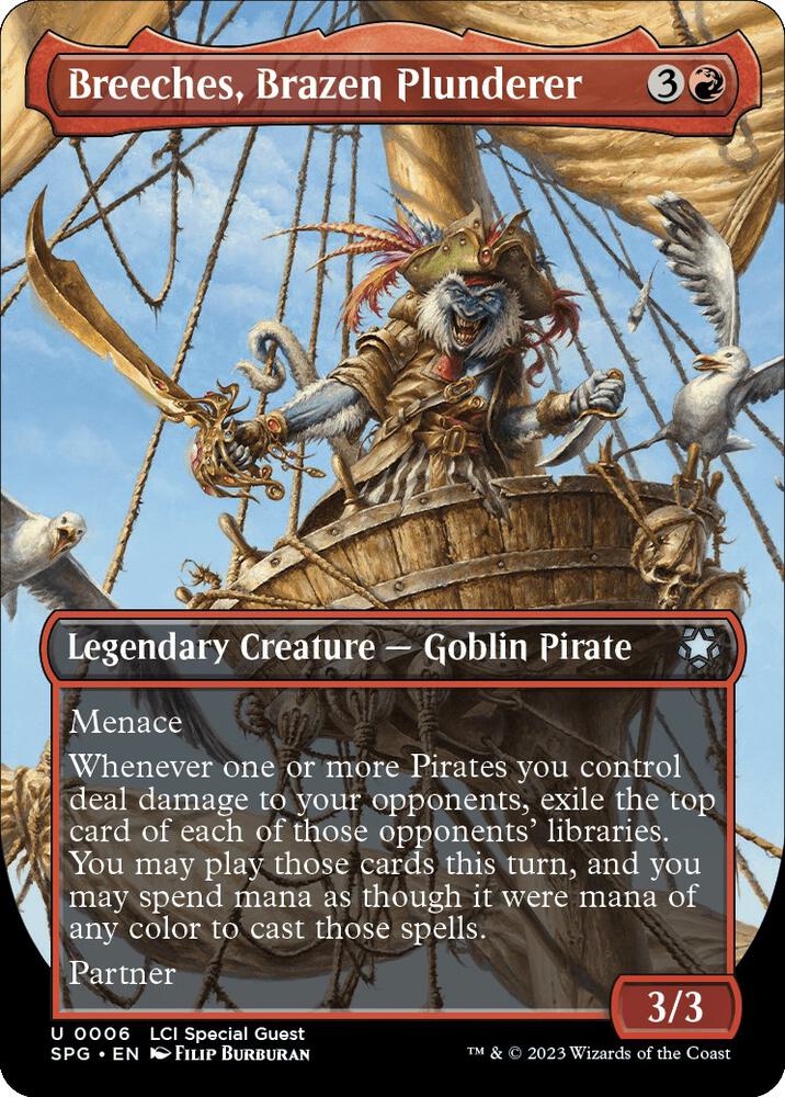 Breeches, Brazen Plunderer (Borderless) [The Lost Caverns of Ixalan Special Guests]