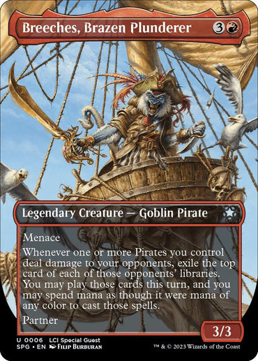 Breeches, Brazen Plunderer (Borderless) [The Lost Caverns of Ixalan Special Guests]