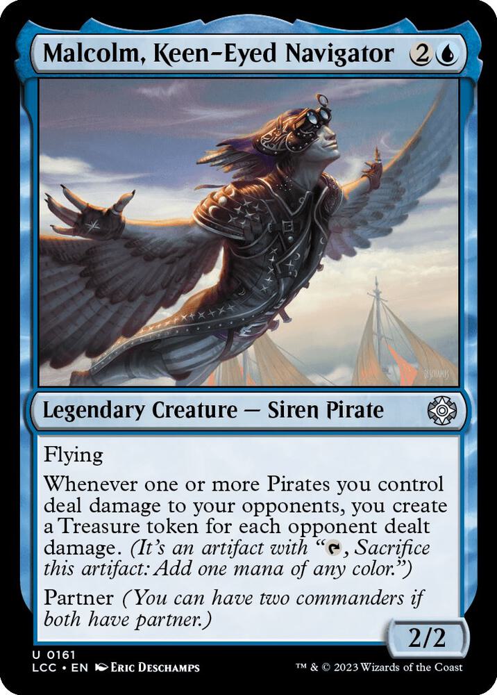 Malcolm, Keen-Eyed Navigator [The Lost Caverns of Ixalan Commander]
