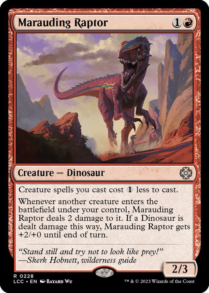 Marauding Raptor [The Lost Caverns of Ixalan Commander]