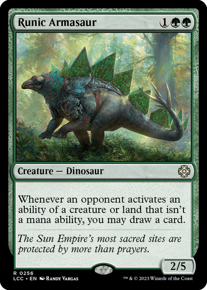 Runic Armasaur [The Lost Caverns of Ixalan Commander]