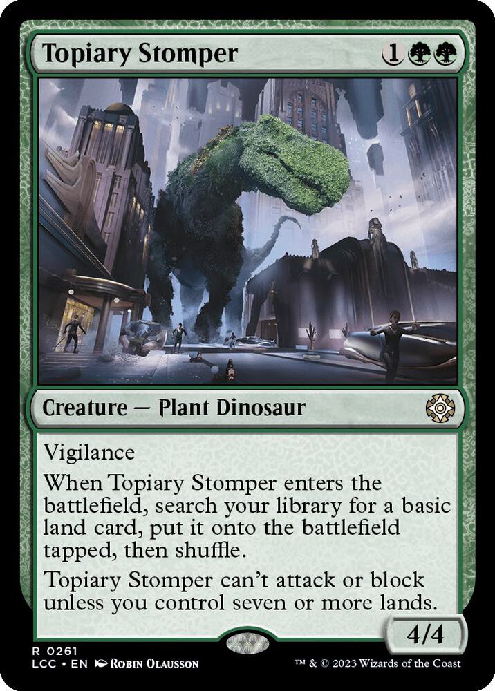 Topiary Stomper [The Lost Caverns of Ixalan Commander]