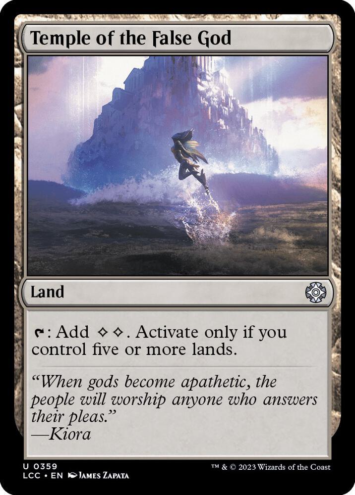 Temple of the False God [The Lost Caverns of Ixalan Commander]