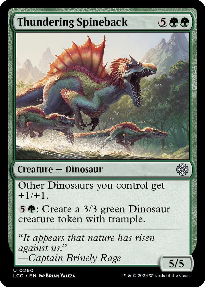 Thundering Spineback [The Lost Caverns of Ixalan Commander]