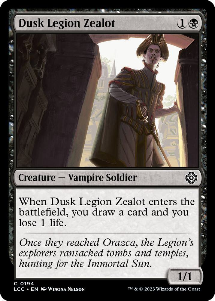 Dusk Legion Zealot [The Lost Caverns of Ixalan Commander]