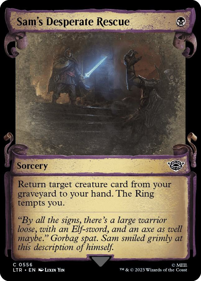 Sam's Desperate Rescue [The Lord of the Rings: Tales of Middle-Earth Showcase Scrolls]