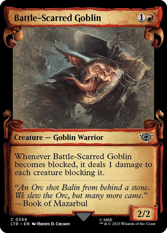 Battle-Scarred Goblin [The Lord of the Rings: Tales of Middle-Earth Showcase Scrolls]