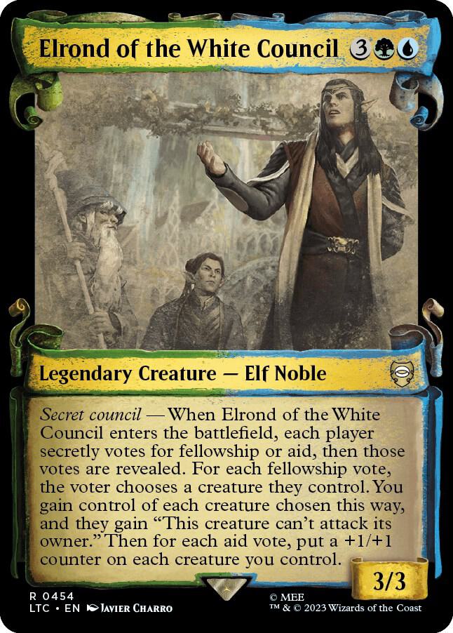 Elrond of the White Council [The Lord of the Rings: Tales of Middle-Earth Commander Showcase Scrolls]