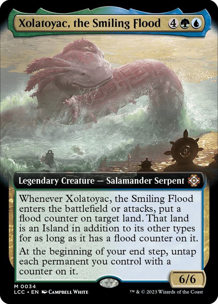 Xolatoyac, the Smiling Flood (Extended Art) [The Lost Caverns of Ixalan Commander]