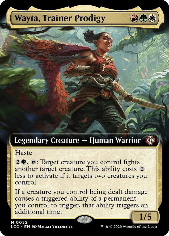 Wayta, Trainer Prodigy (Extended Art) [The Lost Caverns of Ixalan Commander]