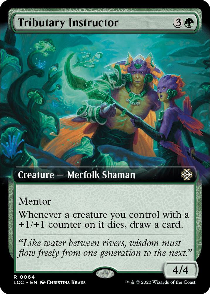 Tributary Instructor (Extended Art) [The Lost Caverns of Ixalan Commander]