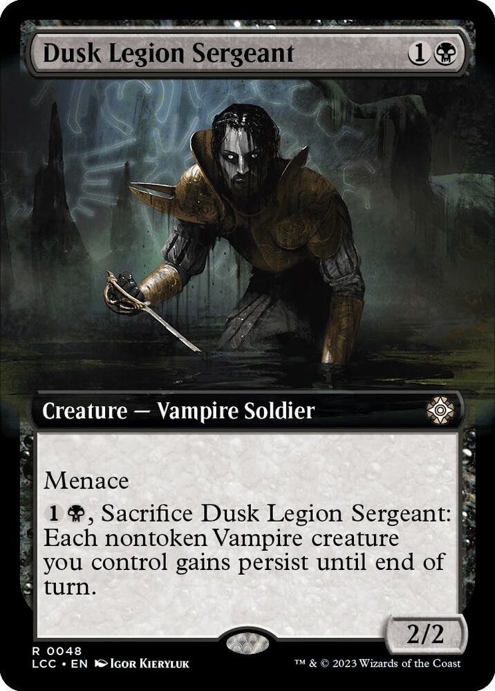 Dusk Legion Sergeant (Extended Art) [The Lost Caverns of Ixalan Commander]