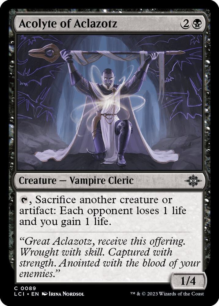 Acolyte of Aclazotz [The Lost Caverns of Ixalan]