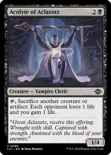 Acolyte of Aclazotz [The Lost Caverns of Ixalan]