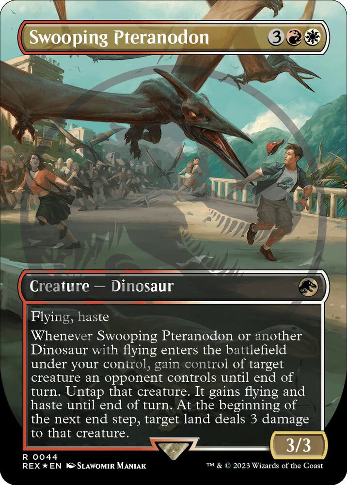 Swooping Pteranodon (Emblem) (Borderless) [Jurassic World Collection Tokens]