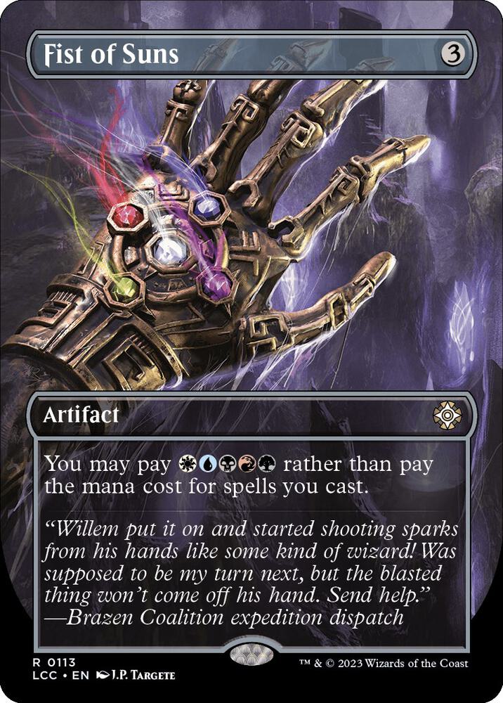 Fist of Suns (Borderless) [The Lost Caverns of Ixalan Commander]