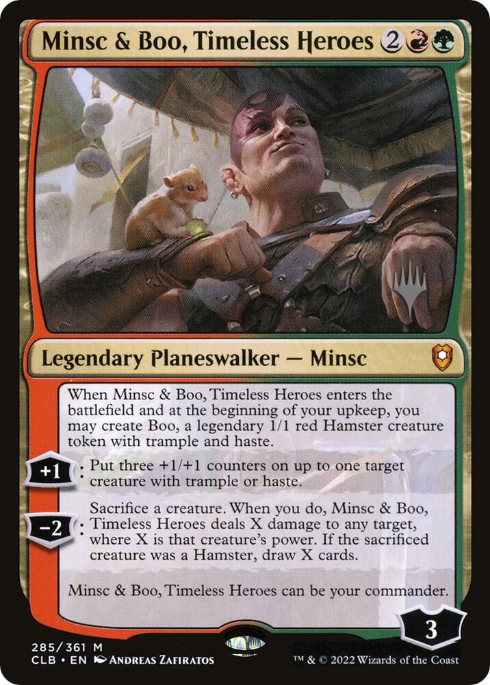 Minsc & Boo, Timeless Heroes (Promo Pack) [The Lost Caverns of Ixalan Promos]