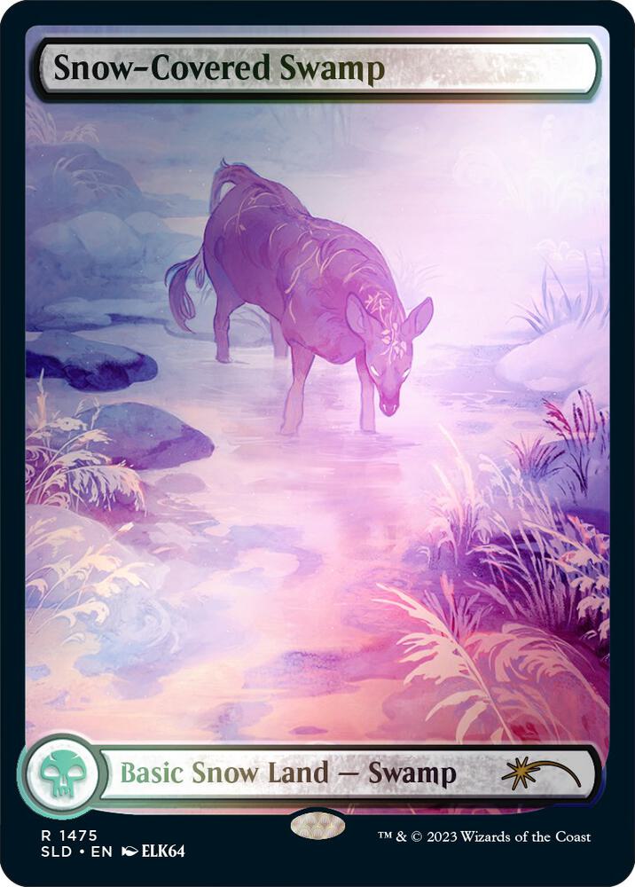 Snow-Covered Swamp (1475) (Rainbow Foil) [Secret Lair Drop Series]