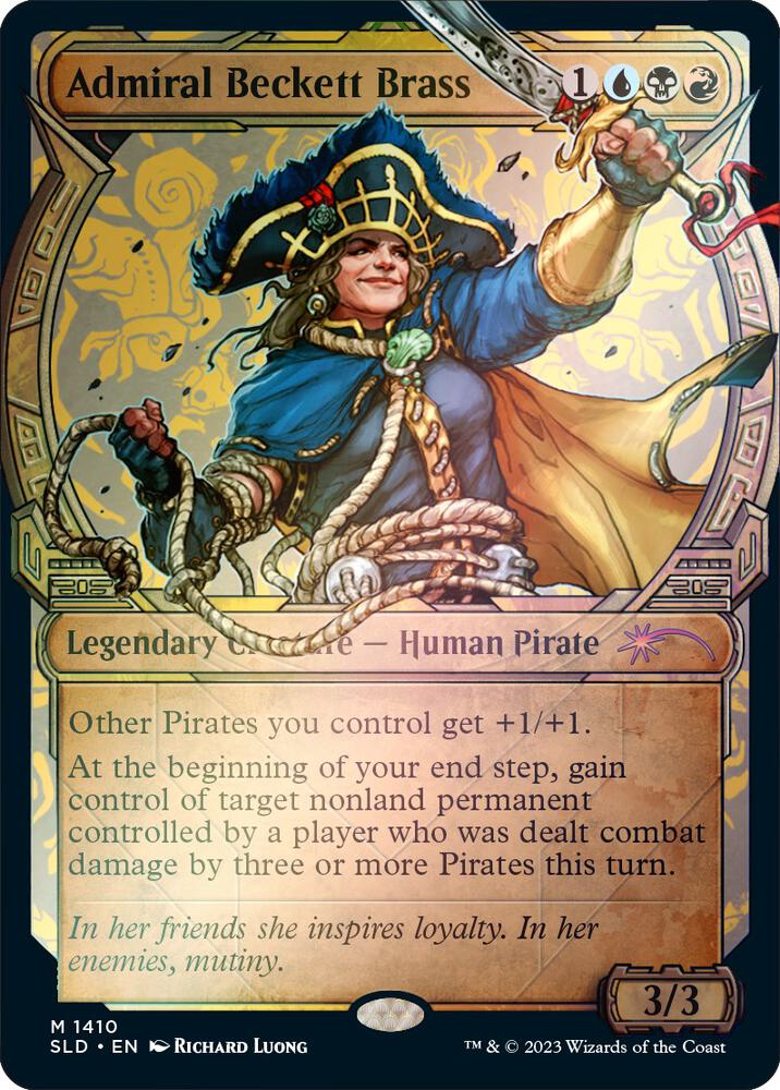 Admiral Beckett Brass (Rainbow Foil) [Secret Lair Drop Series]