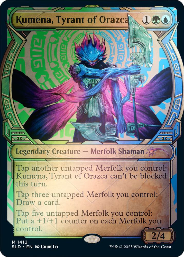 Kumena, Tyrant of Orazca (Rainbow Foil) [Secret Lair Drop Series]