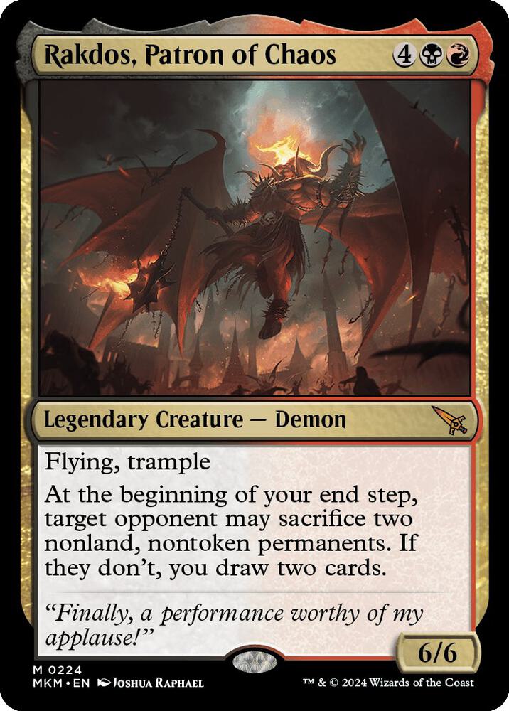 Rakdos, Patron of Chaos [Murders at Karlov Manor]