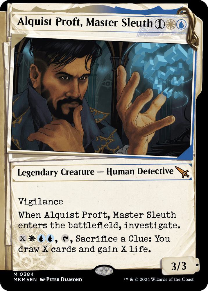 Alquist Proft, Master Sleuth (Showcase) (Invisible Ink) [Murders at Karlov Manor]