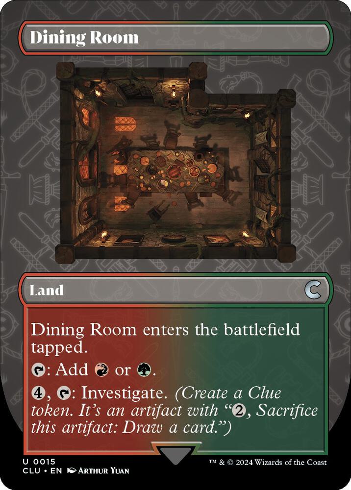 Dining Room (Borderless) [Ravnica: Clue Edition]