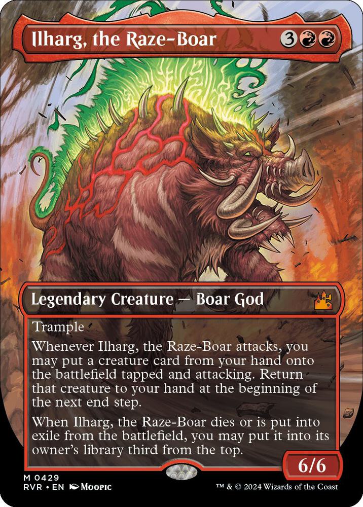 Ilharg, the Raze-Boar (Anime Borderless) [Ravnica Remastered]