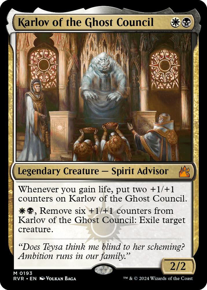 Karlov of the Ghost Council [Ravnica Remastered]