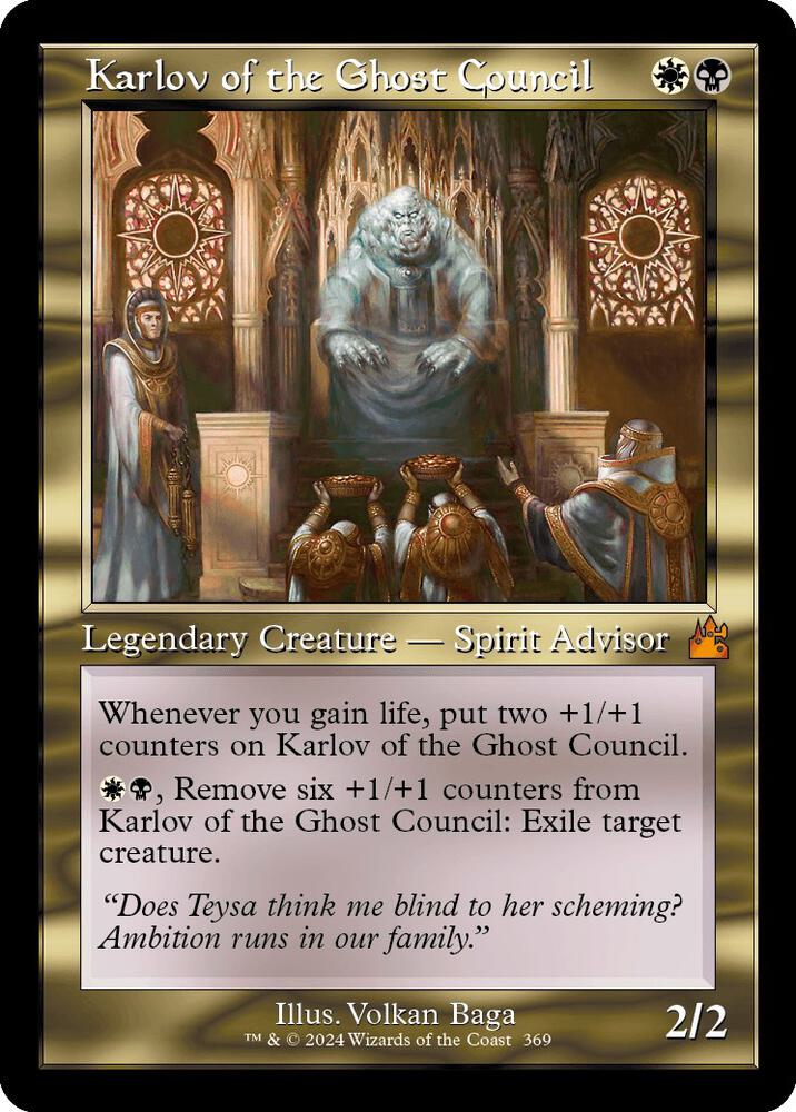 Karlov of the Ghost Council (Retro Frame) [Ravnica Remastered]