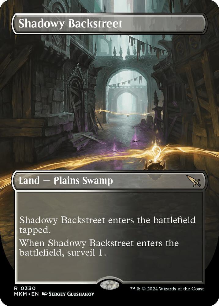 Shadowy Backstreet (Borderless) [Murders at Karlov Manor]
