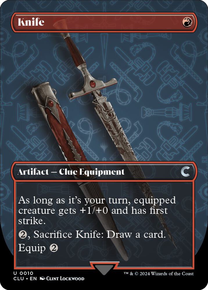 Knife (Borderless) [Ravnica: Clue Edition]