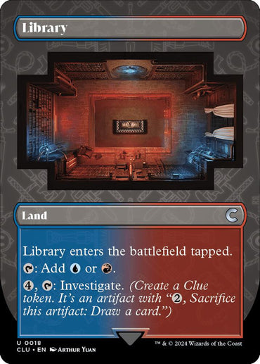 Library (Borderless) [Ravnica: Clue Edition]