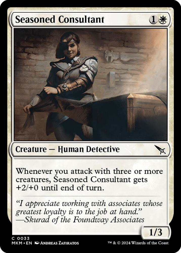 Seasoned Consultant [Murders at Karlov Manor]