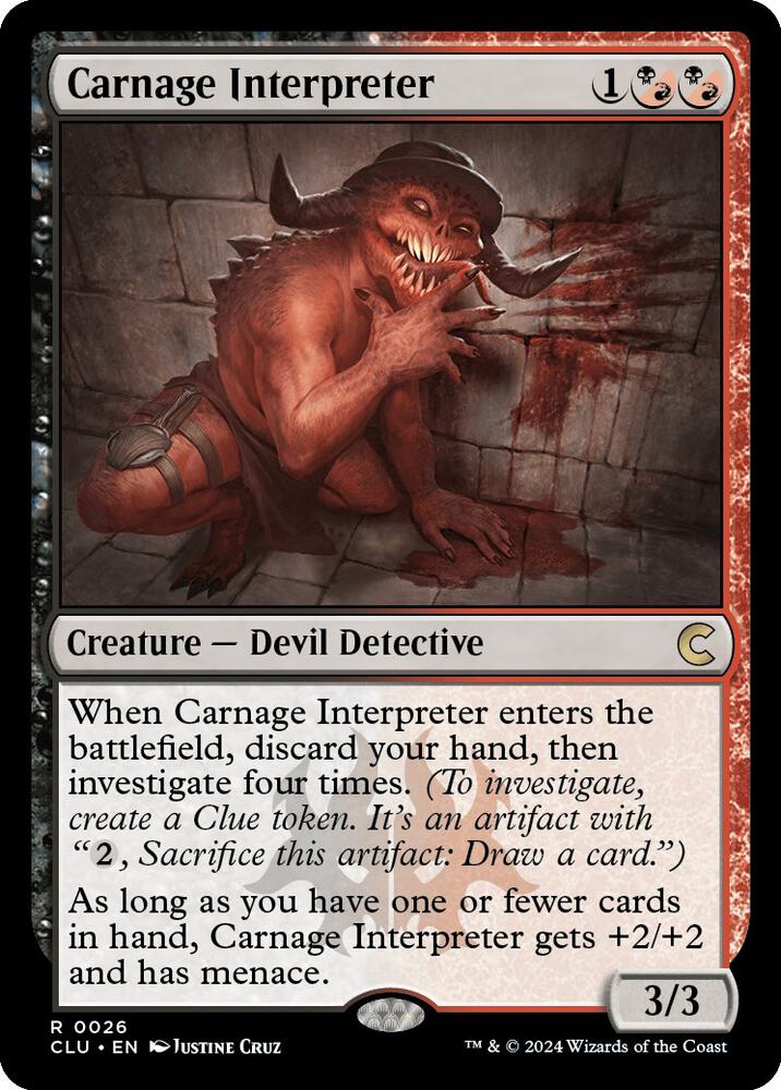 Carnage Interpreter [Ravnica: Clue Edition]