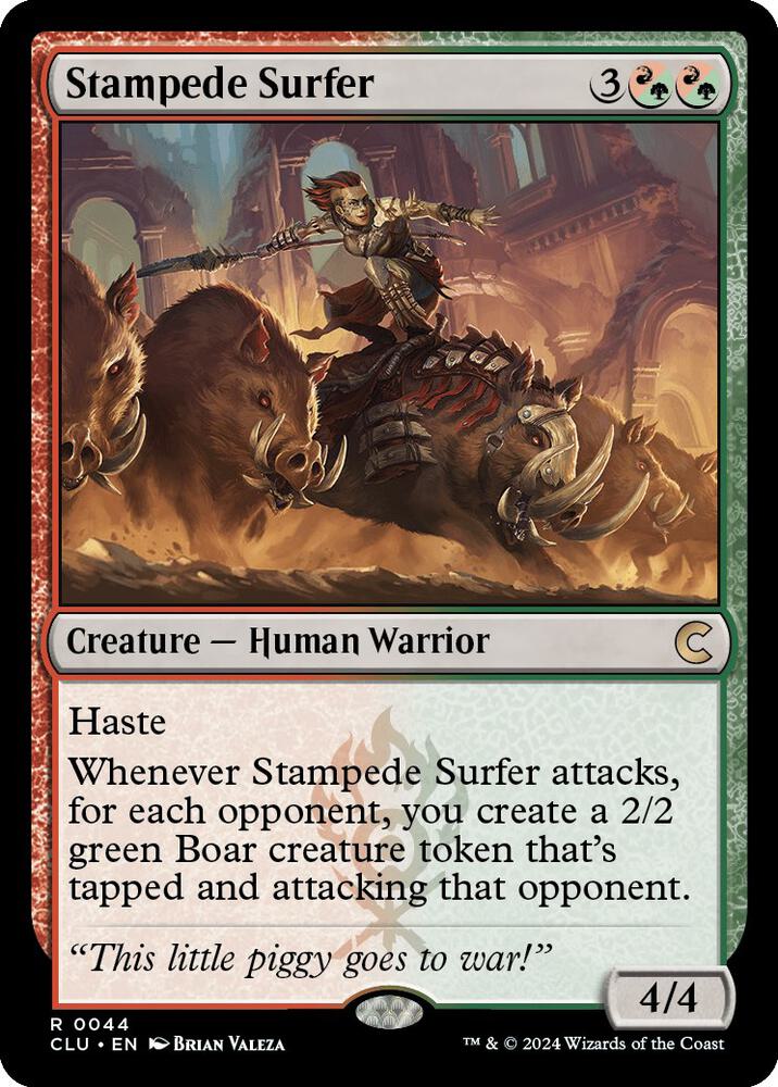 Stampede Surfer [Ravnica: Clue Edition]