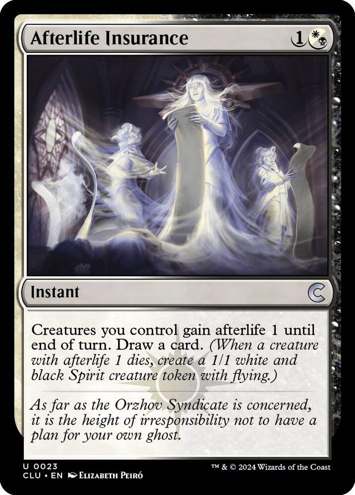 Afterlife Insurance [Ravnica: Clue Edition]