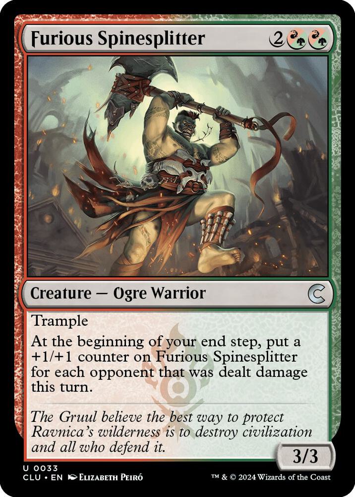 Furious Spinesplitter [Ravnica: Clue Edition]