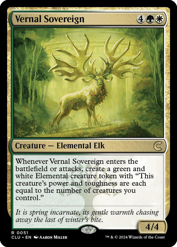Vernal Sovereign [Ravnica: Clue Edition]