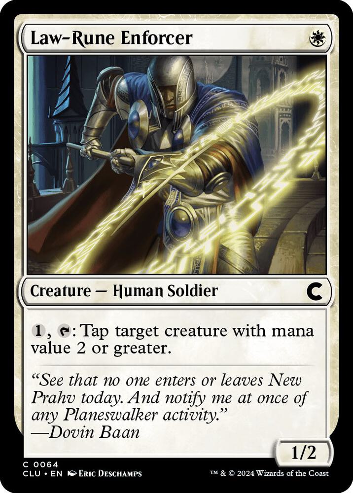 Law-Rune Enforcer [Ravnica: Clue Edition]