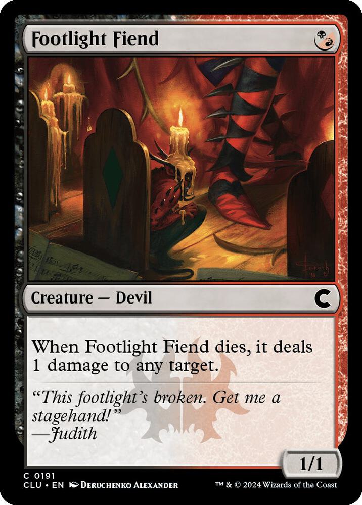 Footlight Fiend [Ravnica: Clue Edition]
