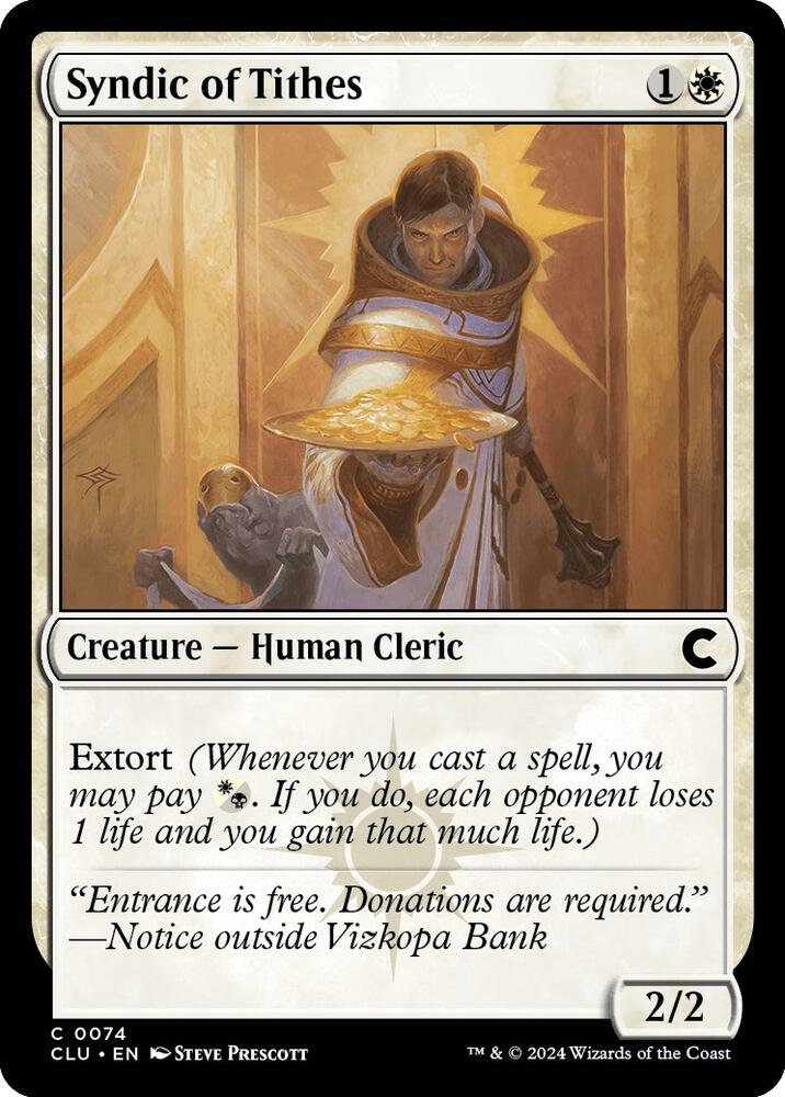 Syndic of Tithes [Ravnica: Clue Edition]
