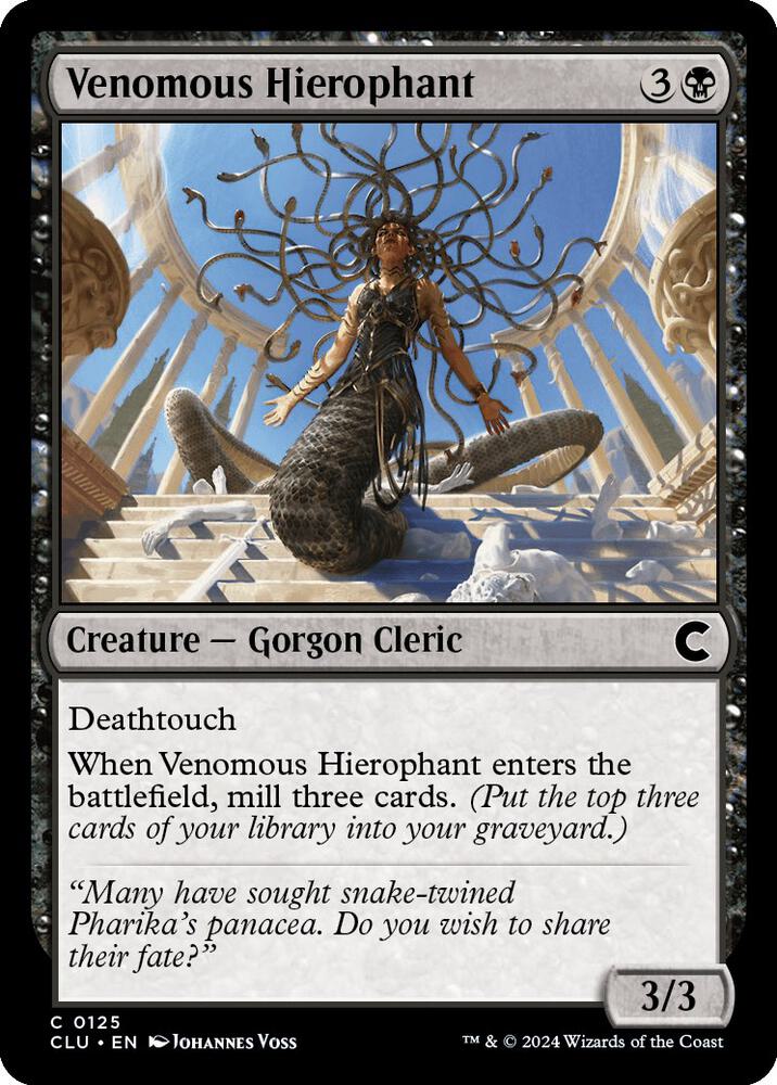 Venomous Hierophant [Ravnica: Clue Edition]