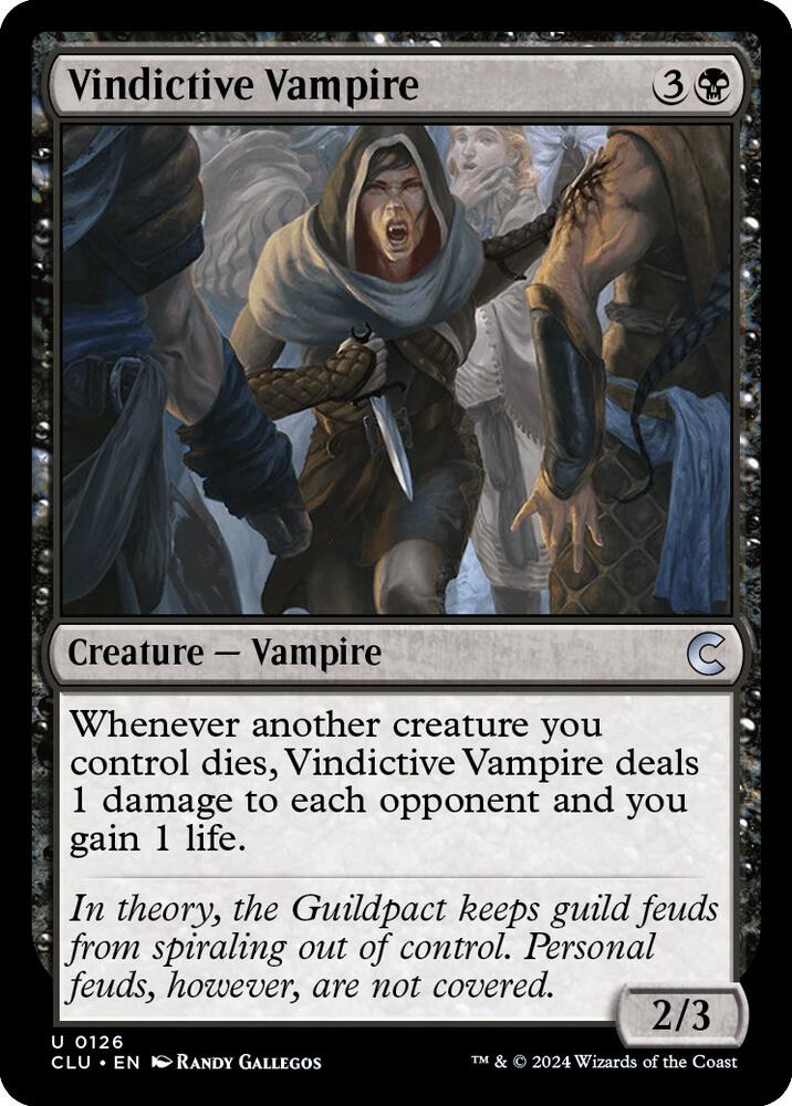Vindictive Vampire [Ravnica: Clue Edition]