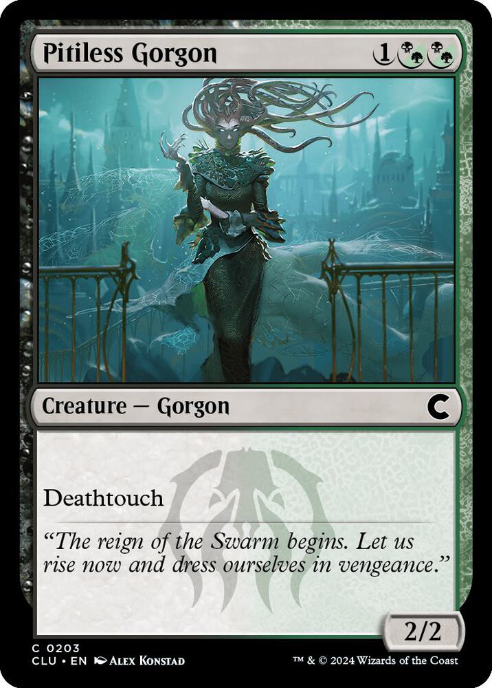 Pitiless Gorgon [Ravnica: Clue Edition]